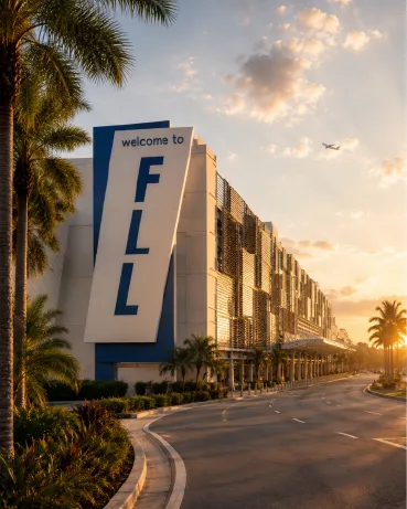 Fort Lauderdale Airport (FLL) transportation package with hotel transfer and World Cup transportation service in South Florida.